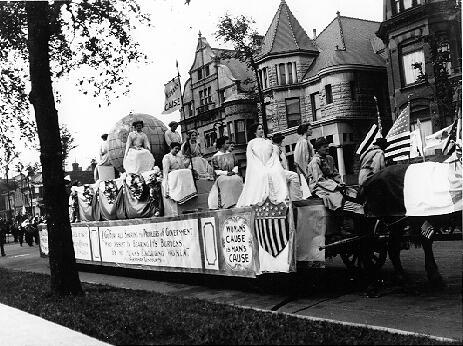 Parade of Suffragists, July 4, 1910